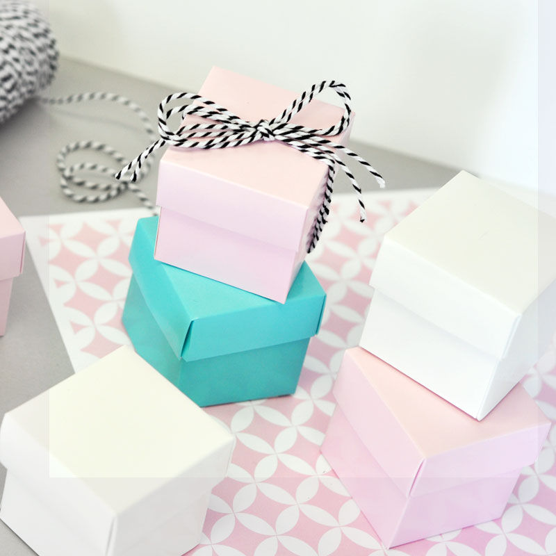 diy wedding favor supplies cube boxes for candy and gifts