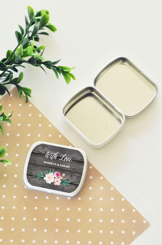Vintage Wedding Mint Tins, Personalized Gifts