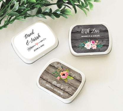 Personalized Floral Garden Mint Tins