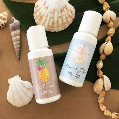 Personalized Tropical Beach Sunscreen