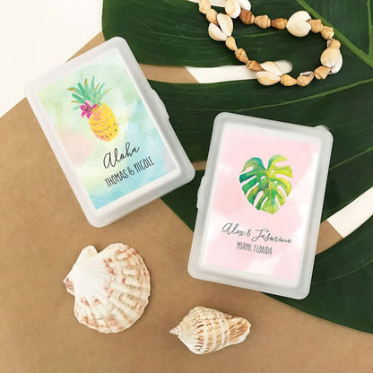 Personalized Tropical Beach Playing Cards
