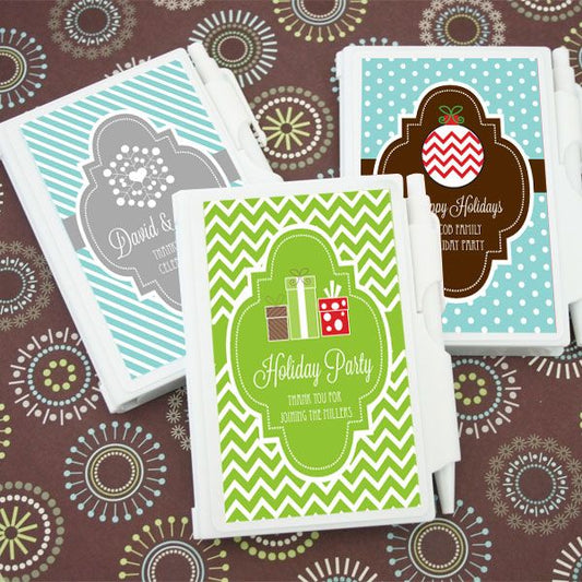 Personalized Winter Notebook Favors
