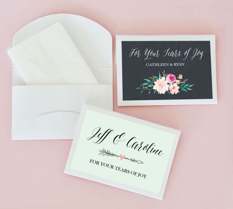Personalized Floral Garden Tissue Packs