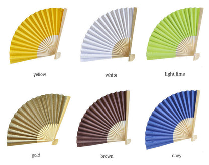 Colored Paper Fans