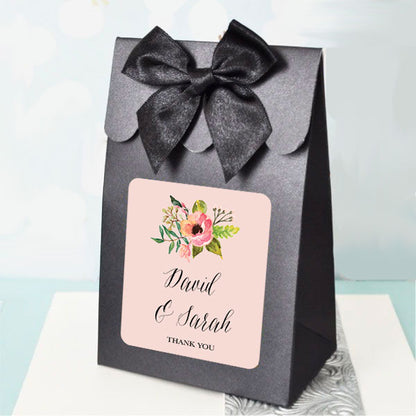 Personalized Floral Garden Sweet Shoppe Candy Boxes (set of 12)