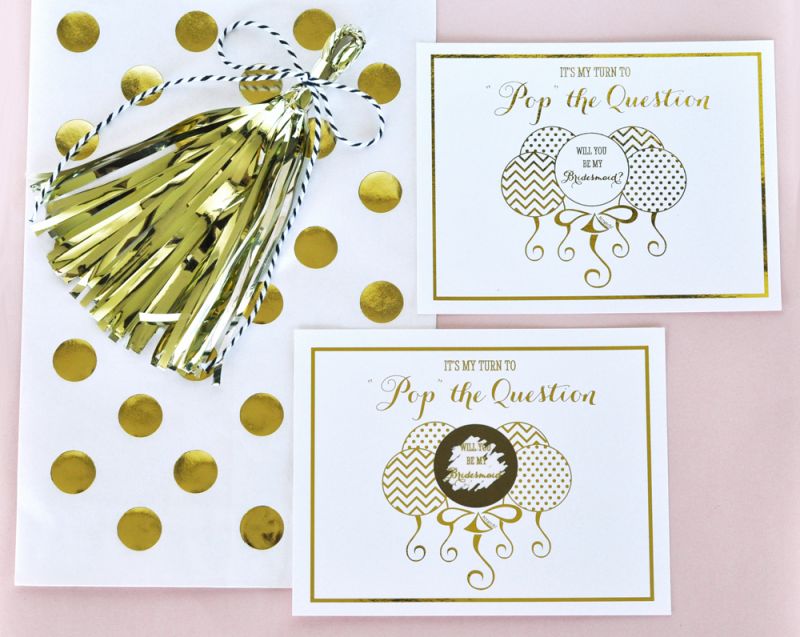 Pop The Question Bridesmaid Cards (set of 8)