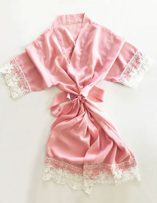 Cotton Lace Child Robes