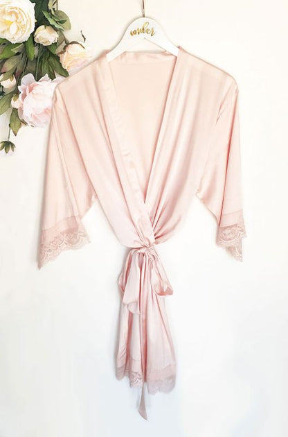 Satin Lace Robes