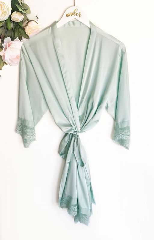 Satin Lace Robes