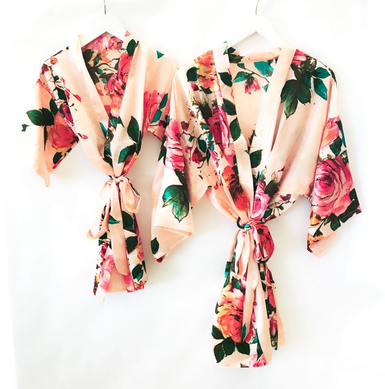 Watercolor Floral Child Robes