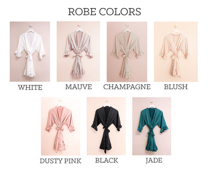 Ruffled Robe - with Monogram